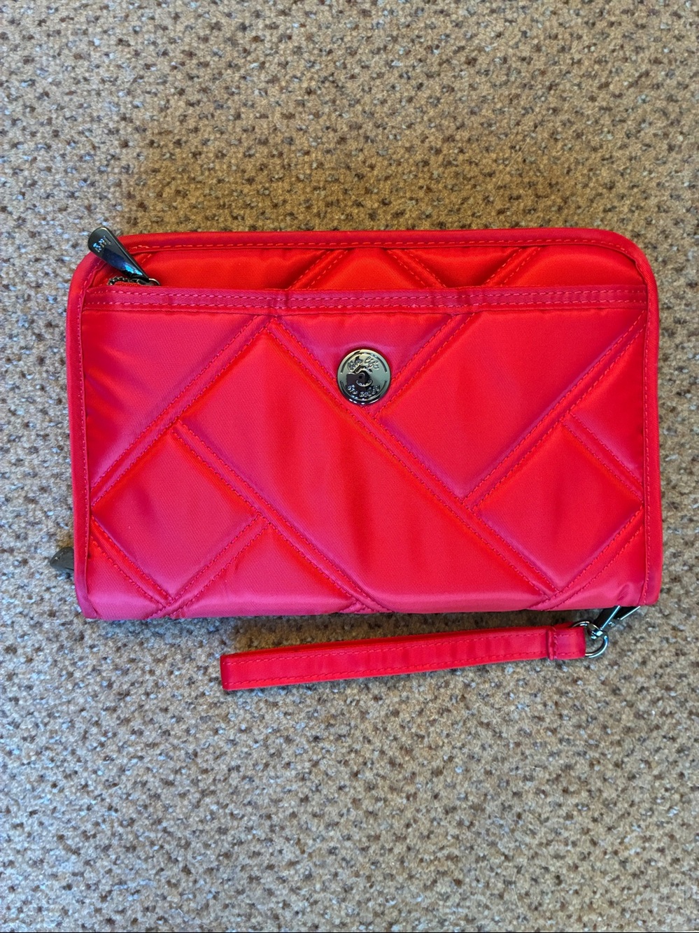 Zeppelin 2 RFID Wristlet Wallet in Poppy Red